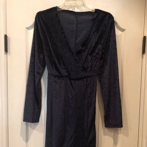 Crushed Velveteen Dress